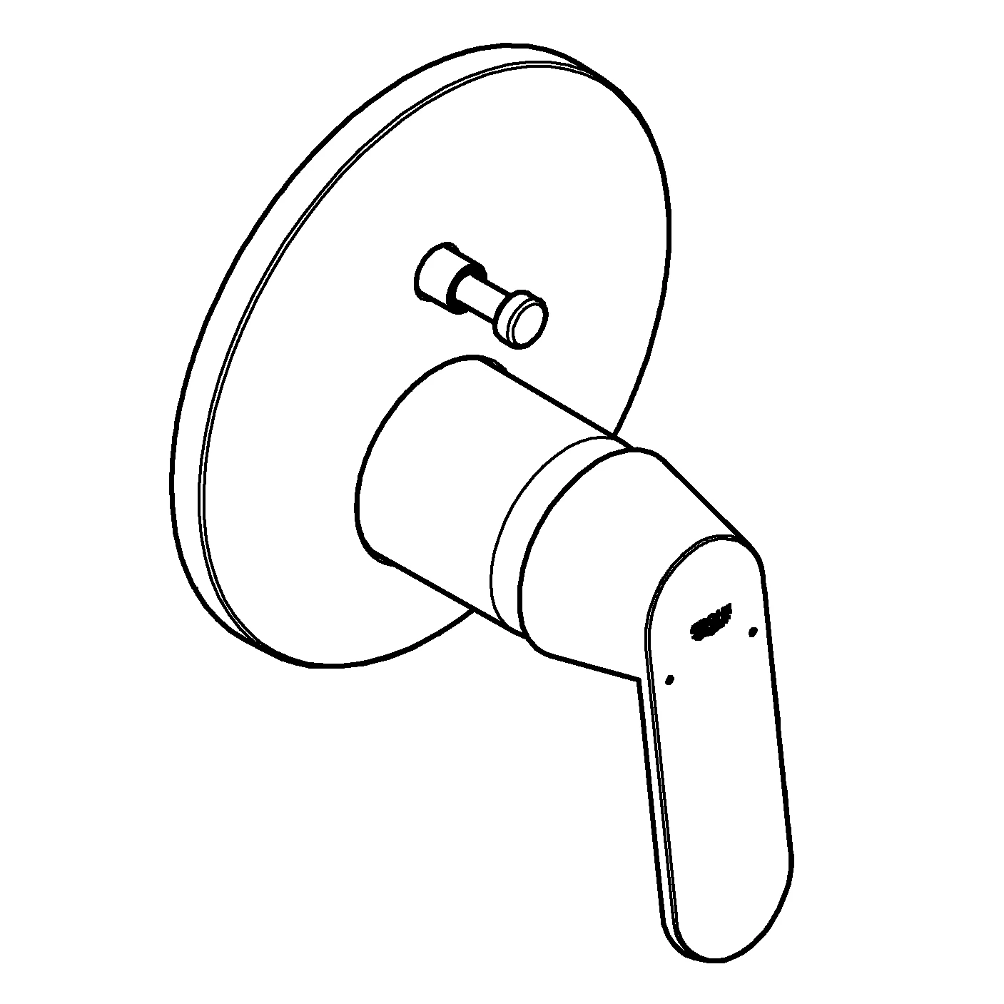 Einhand-Wannenbatterie Eurosmart Cosmopolitan 24045, Fertigmontageset für Rapido SmartBox, chrom