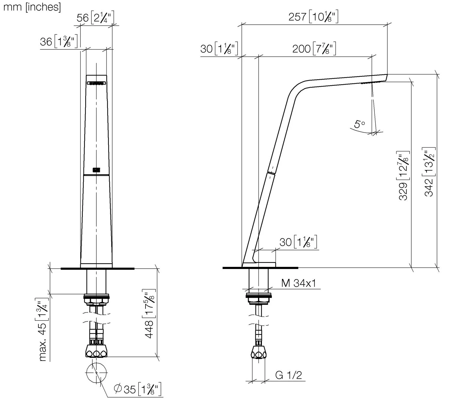 DO Waschtisch-Stand-Auslauf ohne Ablaufgarnitur CL.1 13717705 chrom DO Waschtisch-Stand-Auslauf ohne Ablaufgarnitur CL.1 13717705 chrom