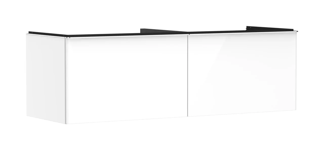 Hansgrohe Xelu Q Waschtischunterschrank, weiß hochglanz, 1560 x 540 mm, 2 Schubkästen, Vollauszug, SoftClose, Wandmontage Hansgrohe Xelu Q Waschtischunterschrank, weiß hochglanz, 1560 x 540 mm, 2 Schubkästen, Vollauszug, SoftClose, Wandmontage