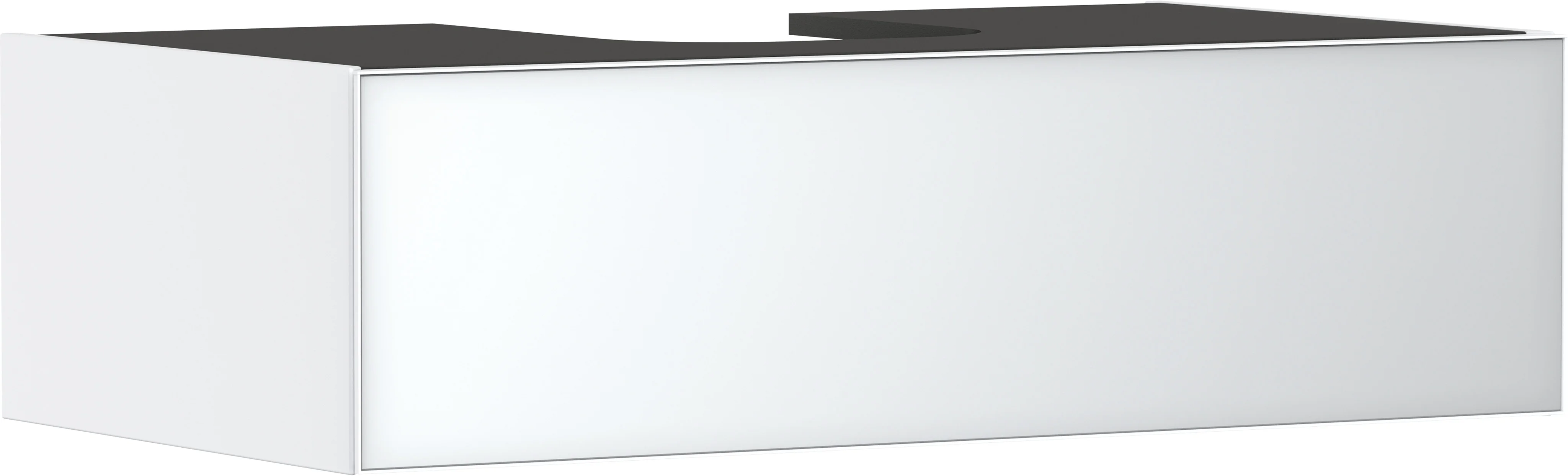 Hansgrohe Xevolos E Waschtischunterschrank Mattweiß 980x550 mm mit 1 Schubkasten, grifflos, PushOpen, SoftClose, Wandmontage