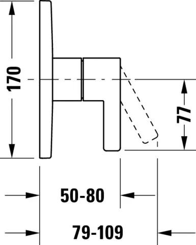 Duravit Einhand-Unterputz-Armatur „D-Neo“ in Chrom Duravit Einhand-Unterputz-Armatur „D-Neo“ in Chrom