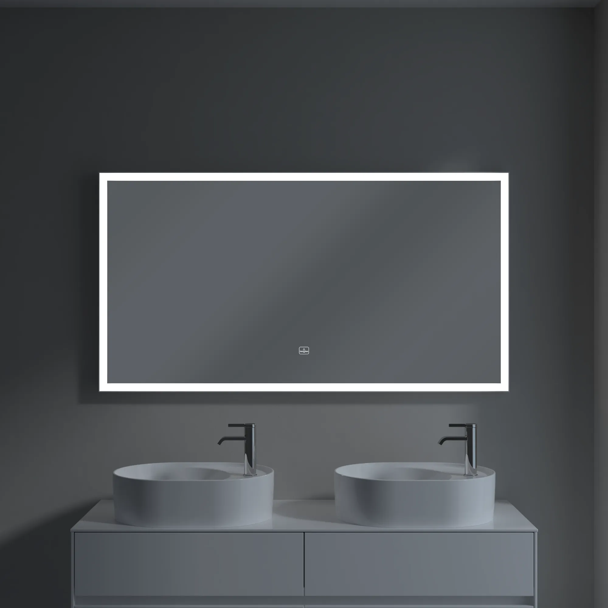 Villeroy & Boch Subway 3.0 Spiegel, 1400x750 mm, White Matt, mit LED-Beleuchtung, dimmbar, Smarthome-fähig