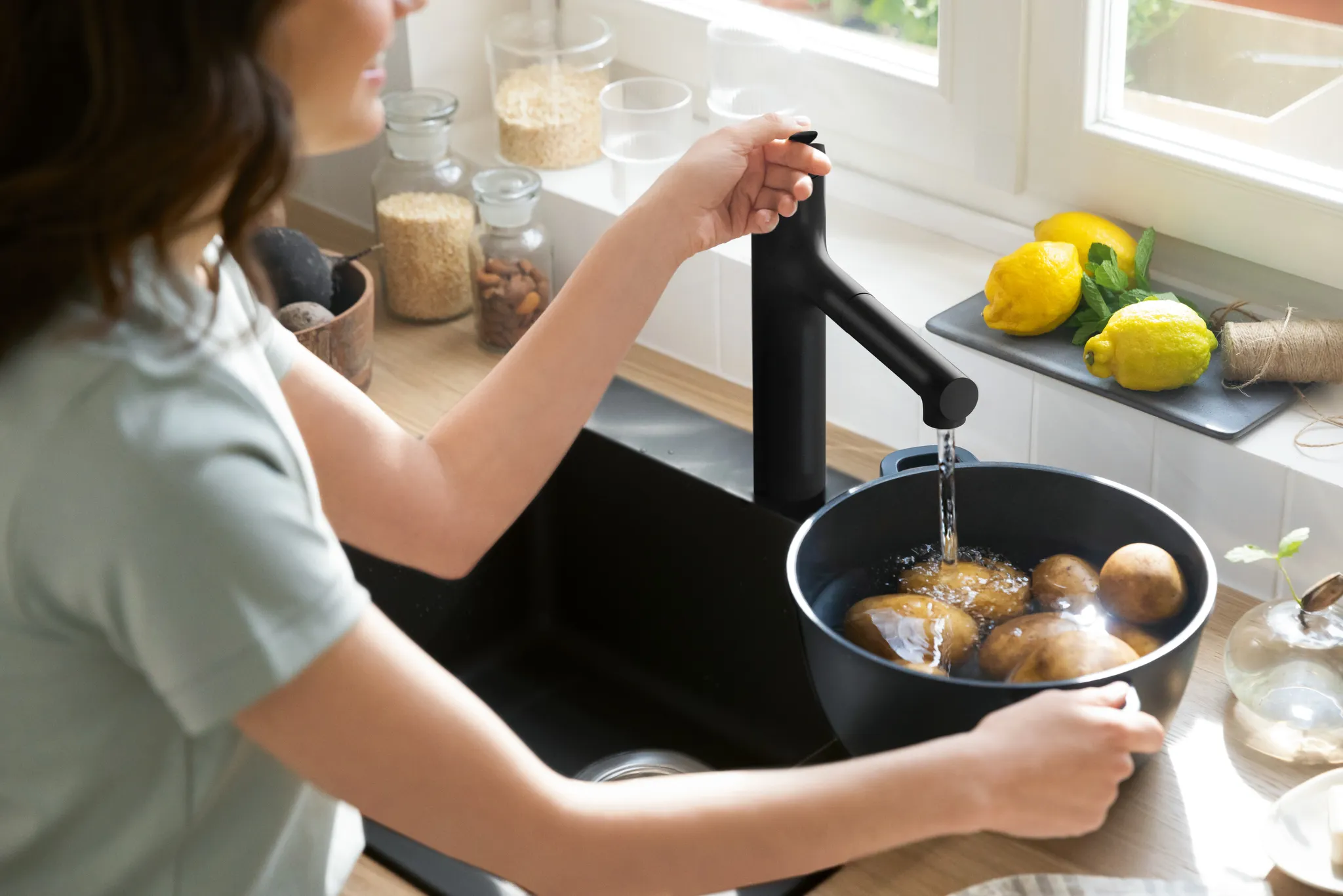 Spültischmischer 160 Zesis M33 Ausziehbrause 2jet sBox lite chrom