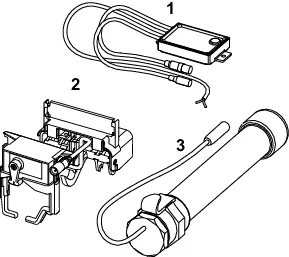 TECEplanus WC-Fernauslösung kabelgebund. Elektrotaster 6 V-Batterie