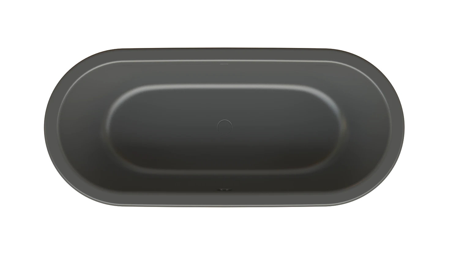 Bette Badewanne „BetteSuno“ freistehend oval 177,5 × 77,5 cm in Slate