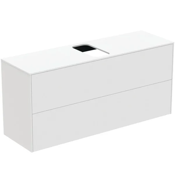 Ideal Standard Waschtischunterschrank „Conca“ 120,2 × 55 × 37,3 cm Weiß matt lackiert