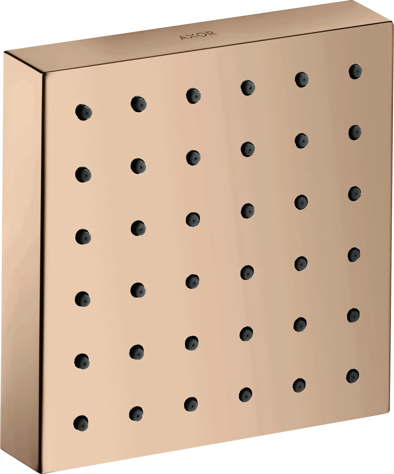 Hansgrohe AXOR ShowerSolutions Brausemodul Starck Fertigset PRG, 120 mm, Polished Red Gold, Rain Strahl, verstellbarer Winkel, für Kopf-, Nacken- oder Seitenbrause Hansgrohe AXOR ShowerSolutions Brausemodul Starck Fertigset PRG, 120 mm, Polished Red Gold, Rain Strahl, verstellbarer Winkel, für Kopf-, Nacken- oder Seitenbrause