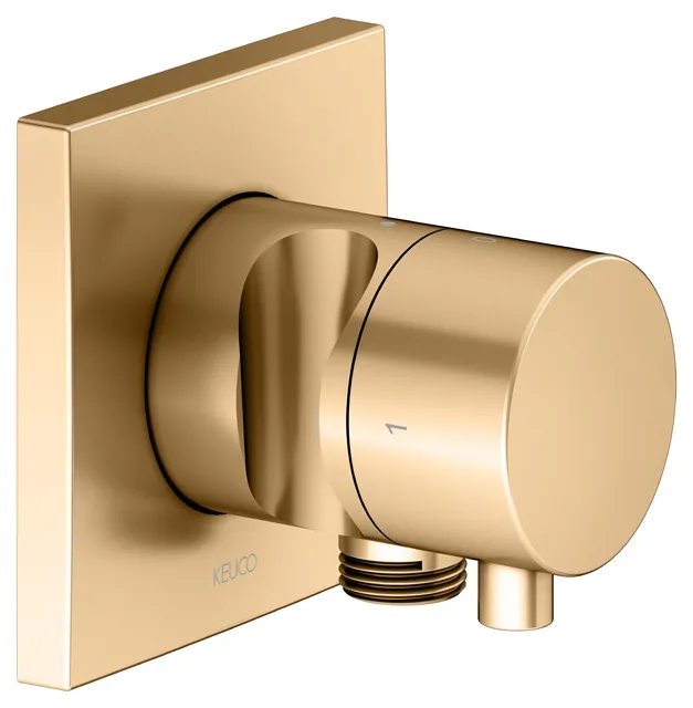 IXMO 2-Wege Ab- u. Umstellventil UP IXMO Comfort, eckig Messing gebürstet IXMO 2-Wege Ab- u. Umstellventil UP IXMO Comfort, eckig Messing gebürstet