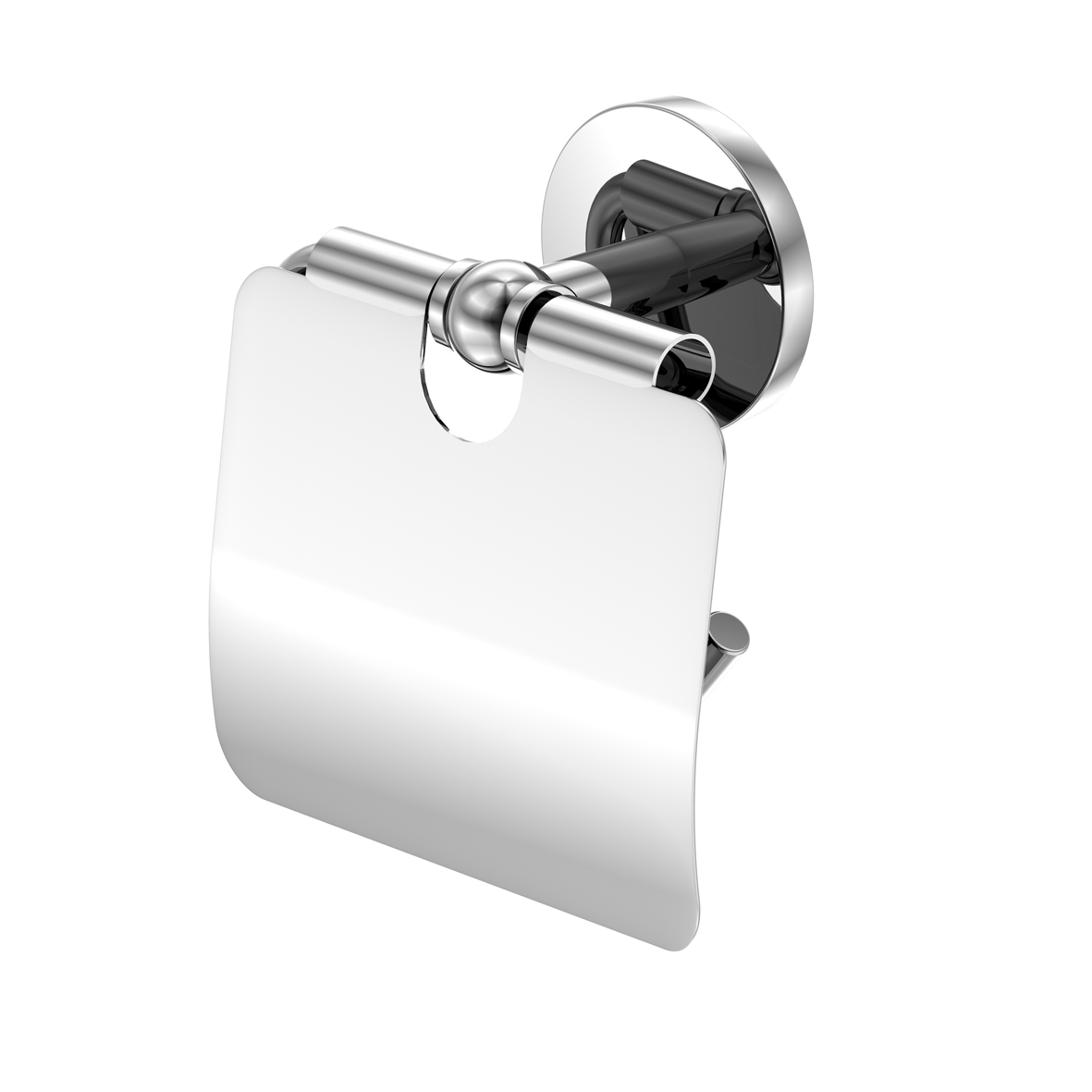 Papierhalter mit Deckel, chrom Papierhalter mit Deckel, chrom