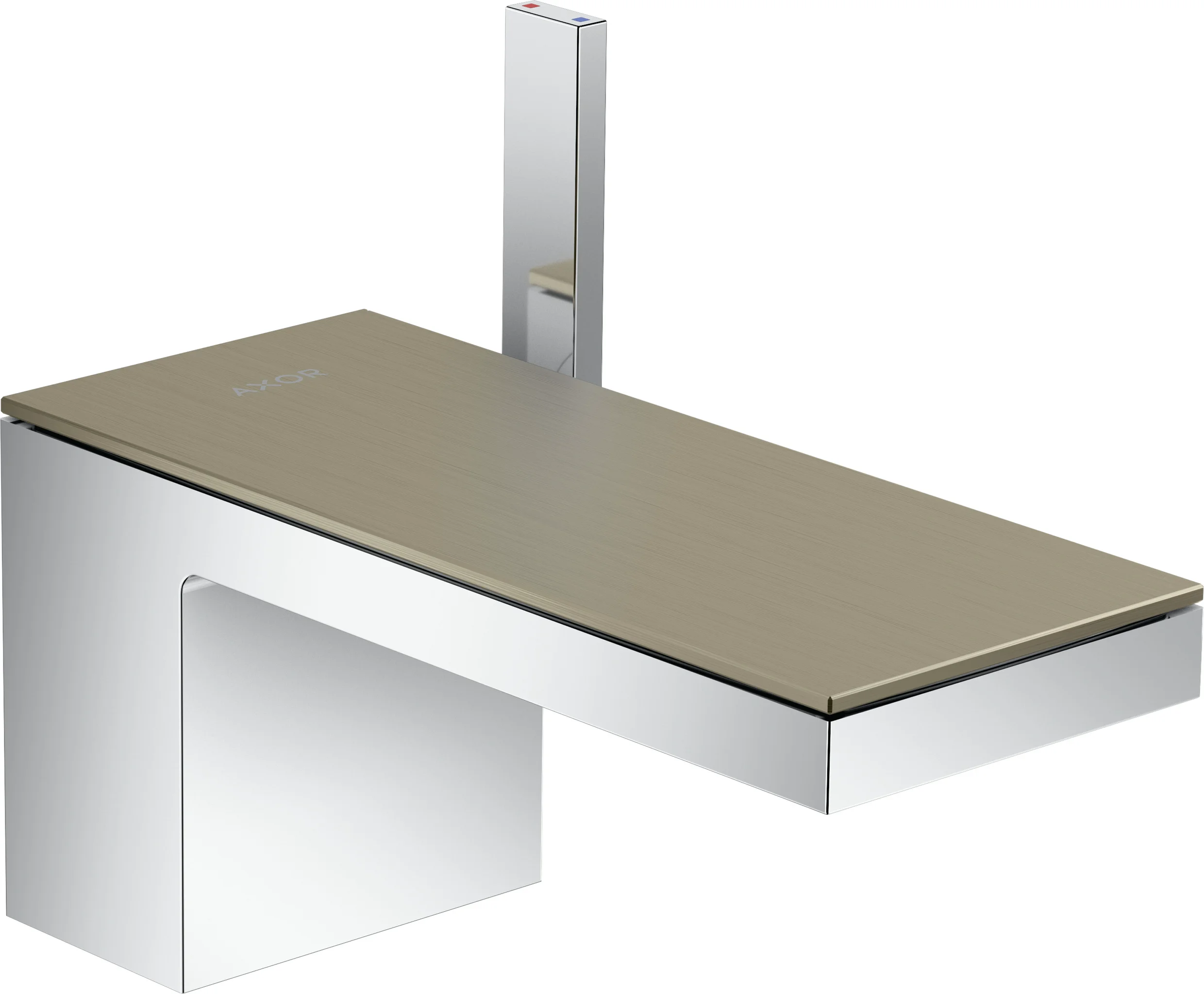 Hansgrohe AXOR MyEdition Einhebel-Waschtischmischer 70, Chrom, Ausladung 151 mm, Auslaufhöhe 70 mm, PowderRain Strahlart, max. Durchflussmenge 5 l/min
