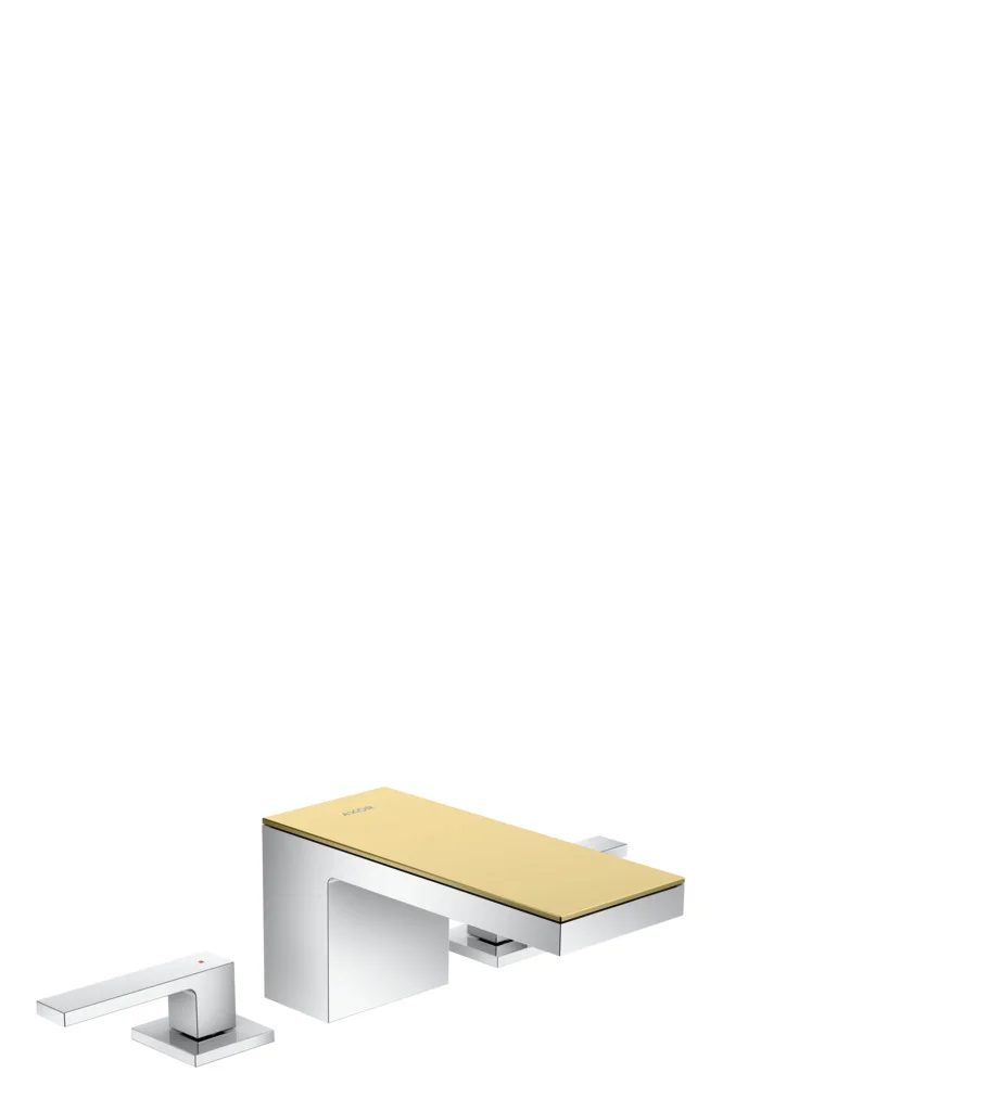 Hansgrohe AXOR MyEdition 3-Loch Waschtischarmatur Chrom, Ausladung 151 mm, Auslaufhöhe 70 mm, Hebelgriff, PowderRain Strahlart, max. Durchfluss 5 l/min, DN15 Anschluss Hansgrohe AXOR MyEdition 3-Loch Waschtischarmatur Chrom, Ausladung 151 mm, Auslaufhöhe 70 mm, Hebelgriff, PowderRain Strahlart, max. Durchfluss 5 l/min, DN15 Anschluss