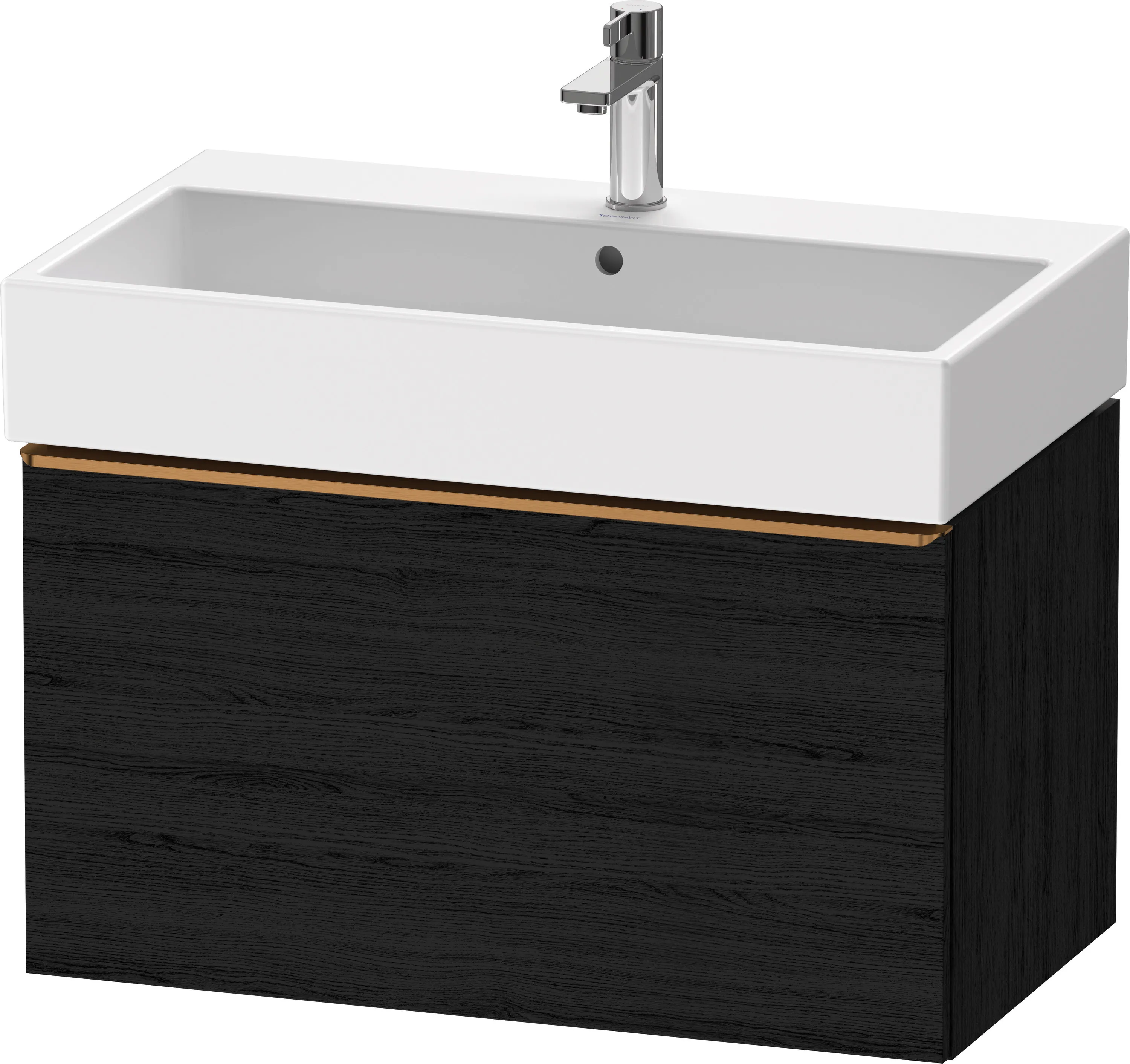 Duravit Waschtischunterschrank wandhängend „D-Neo“ 78,4 × 44 × 44,2 cm in Eiche Schwarz Duravit Waschtischunterschrank wandhängend „D-Neo“ 78,4 × 44 × 44,2 cm in Eiche Schwarz