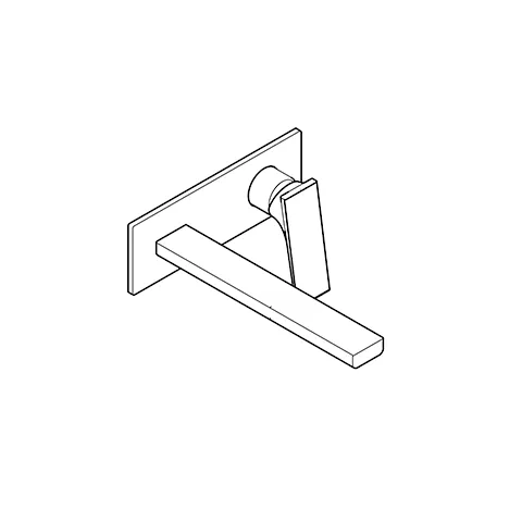 DECUS 2LochWandEHM 240MM FeinbauSet chrom DECUS 2LochWandEHM 240MM FeinbauSet chrom