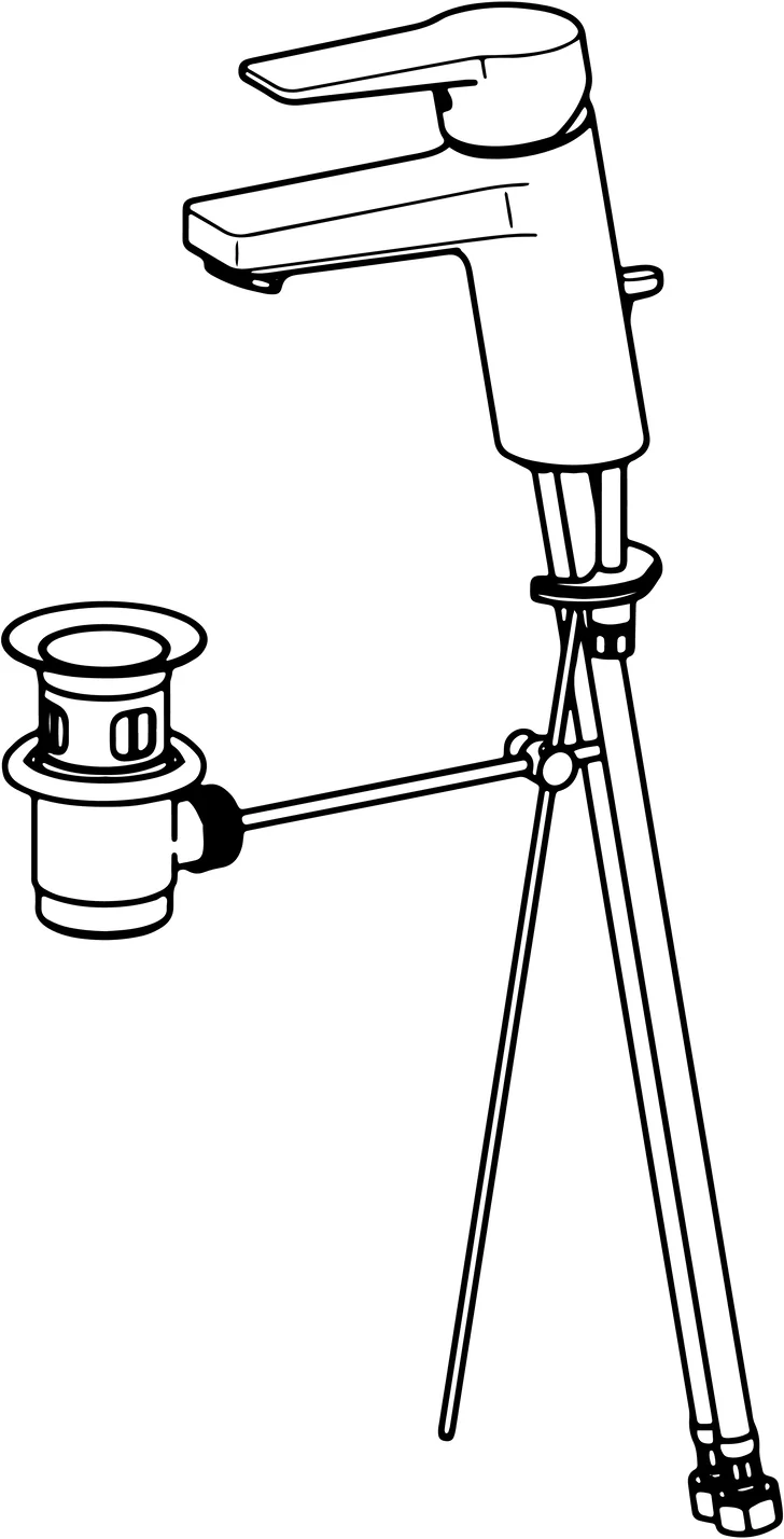 HansaTWIST Waschtischarmatur Einhebelmischer HansaTWIST 0909 Chrom DN15