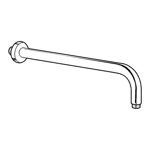 Kludi A-QA Wand-Brausearm 400 mm chrom Kludi A-QA Wand-Brausearm 400 mm chrom