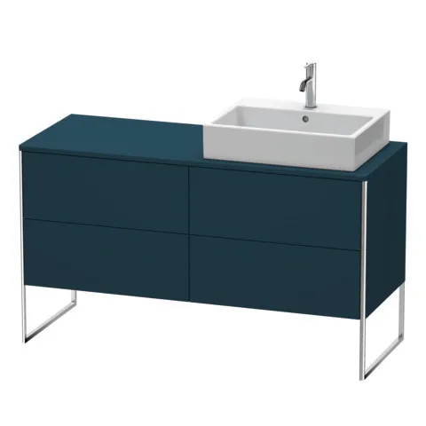 Duravit Waschtischunterschrank bodenstehend „XSquare“ 140 × 77,8 × 54,8 cm Nachtblau Seidenmatt Duravit Waschtischunterschrank bodenstehend „XSquare“ 140 × 77,8 × 54,8 cm Nachtblau Seidenmatt