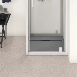 Ideal Standard Quadrat-Brausewanne Ultra Flat S i.life, 700x700x30 mm, Quarzgrau