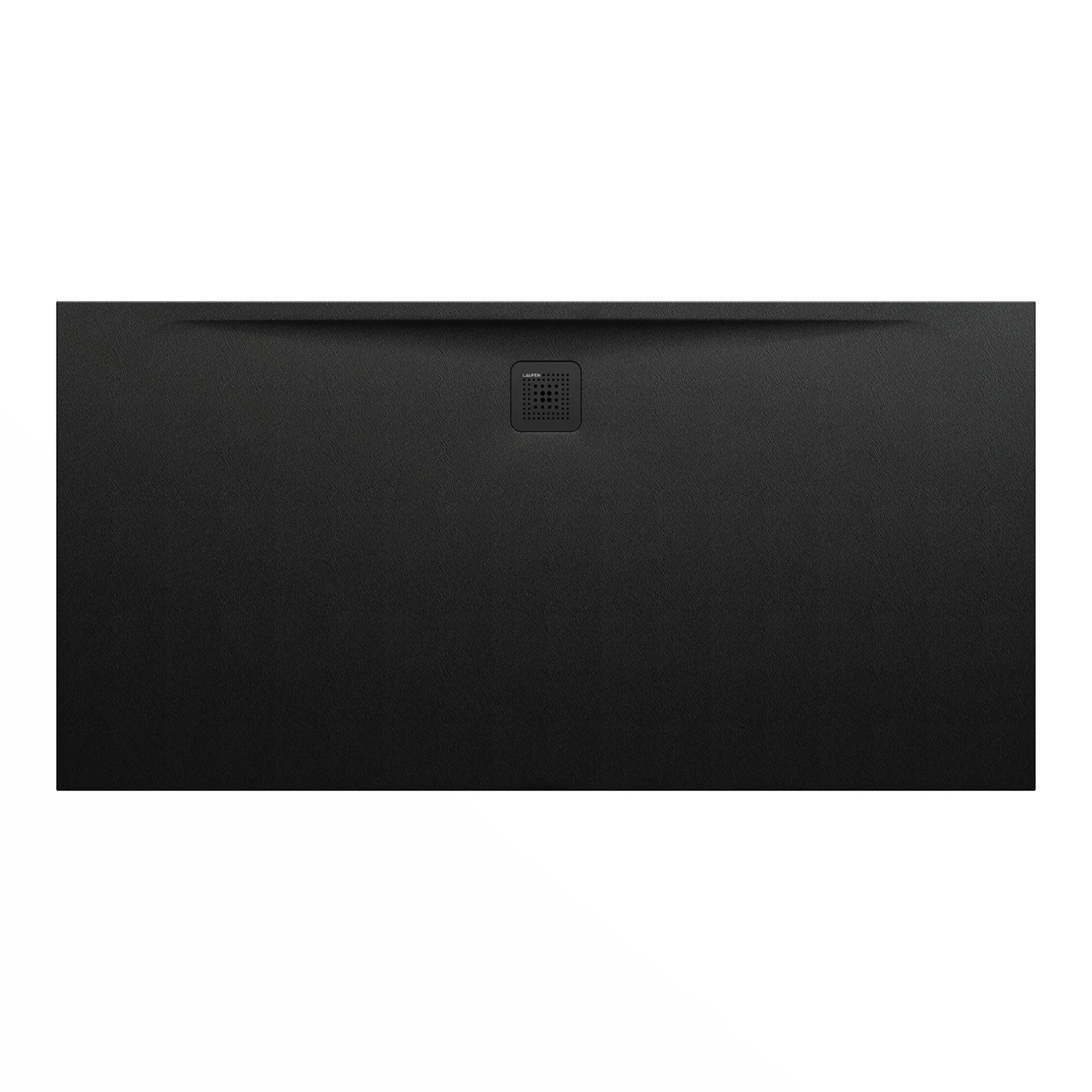 Laufen rechteck Duschwanne „Pro“ Ablauf lange Seite 1800 × 900 mm ohne Oberflächenbeschichtung, ohne Oberflächenveredelung, in Schwarz