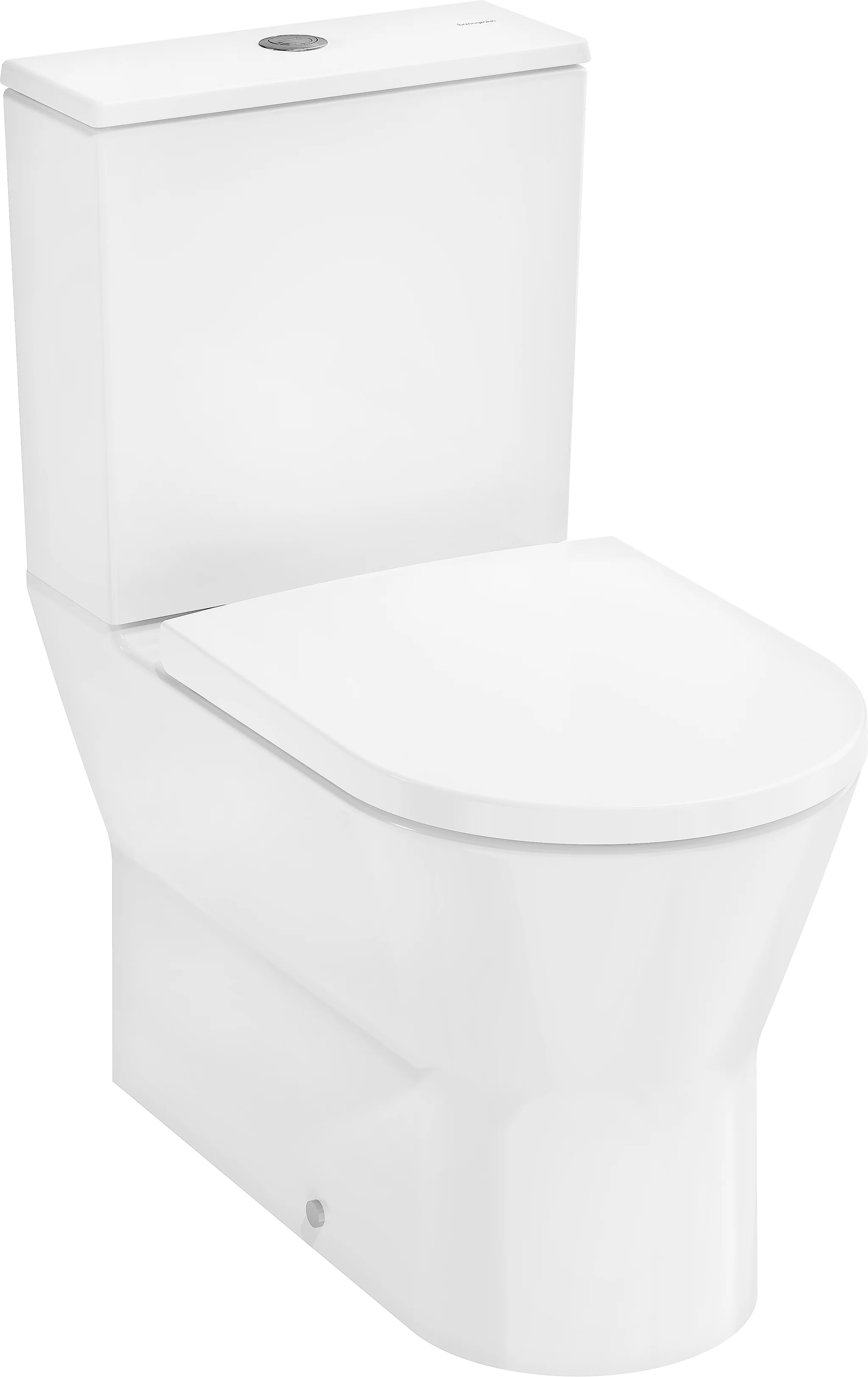Hansgrohe EluPura Original S Stand-WC Set, glänzend, horizontaler/vertikaler Abgang, AquaChannel Flush, SoftClose, QuickRelease