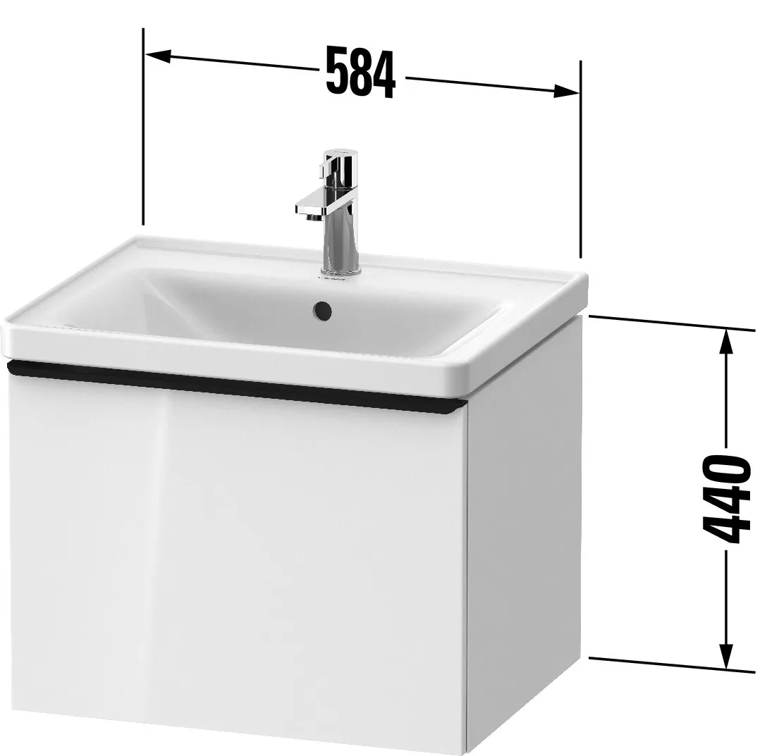 Duravit Waschtischunterschrank wandhängend „D-Neo“ 58,4 × 44 × 45,2 cm in Eiche Schwarz Duravit Waschtischunterschrank wandhängend „D-Neo“ 58,4 × 44 × 45,2 cm in Eiche Schwarz