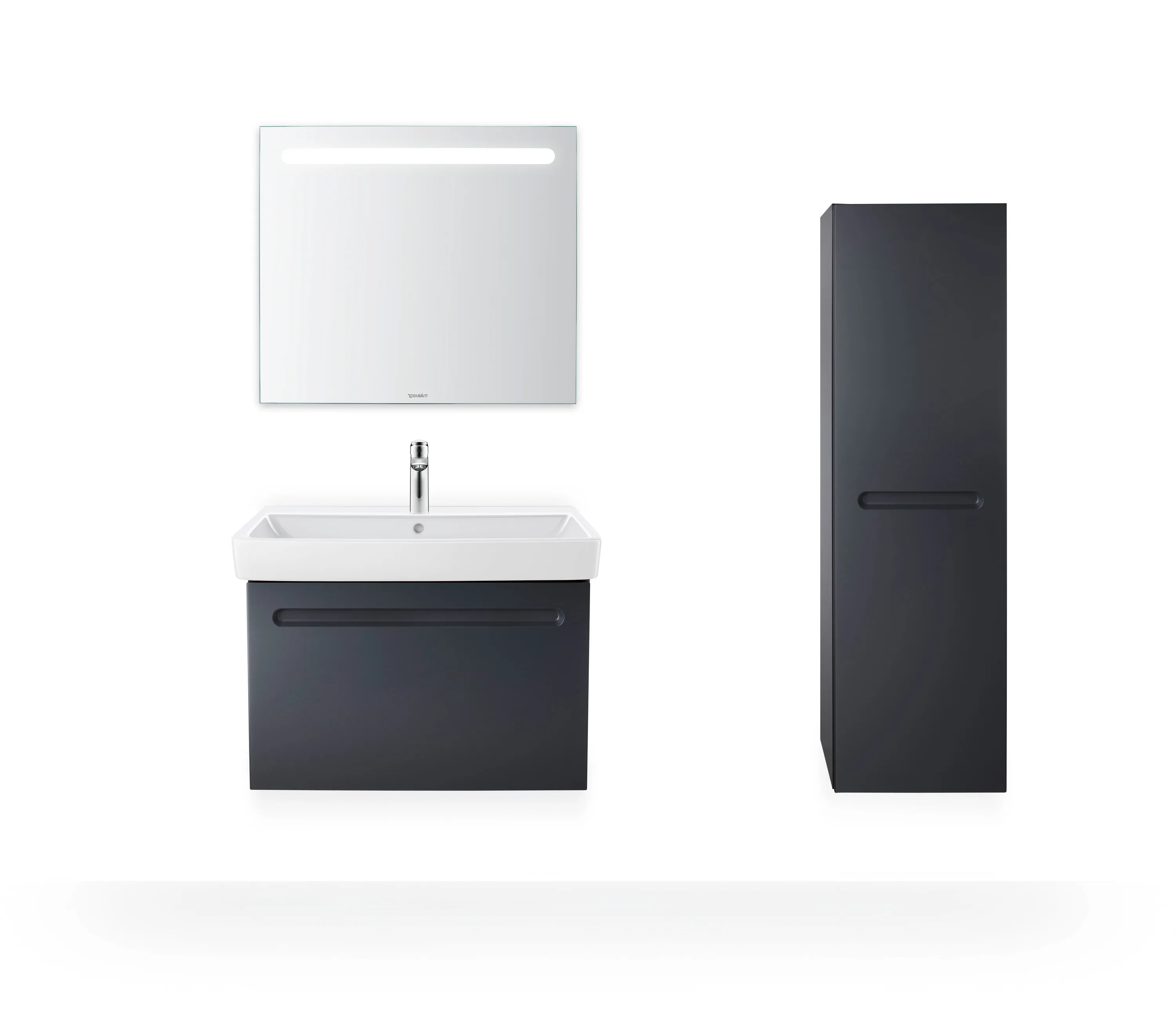 Duravit Halbhochschrank „No.1“ 40 × 132 × 36 cm in Graphit Matt