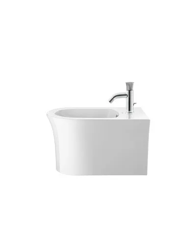 Duravit Wand-Bidet „White Tulip“, Befestigung sichtbar 37 × 54 × 31,5 cm