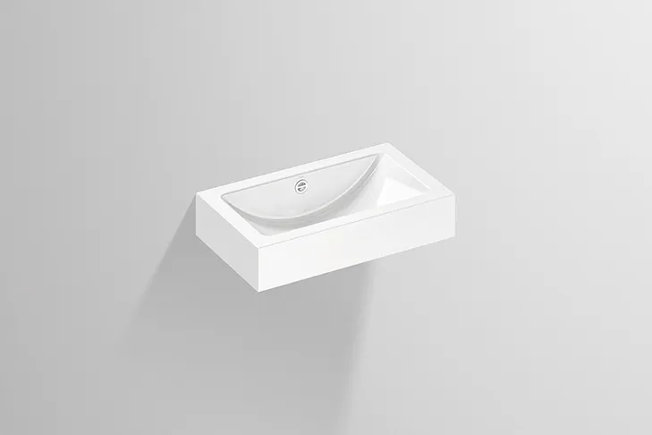 Waschbecken „PR-Serie“ 585 × 135 mm, ohne Hahnlochbohrung, mittig mit ProShield Waschbecken „PR-Serie“ 585 × 135 mm, ohne Hahnlochbohrung, mittig mit ProShield
