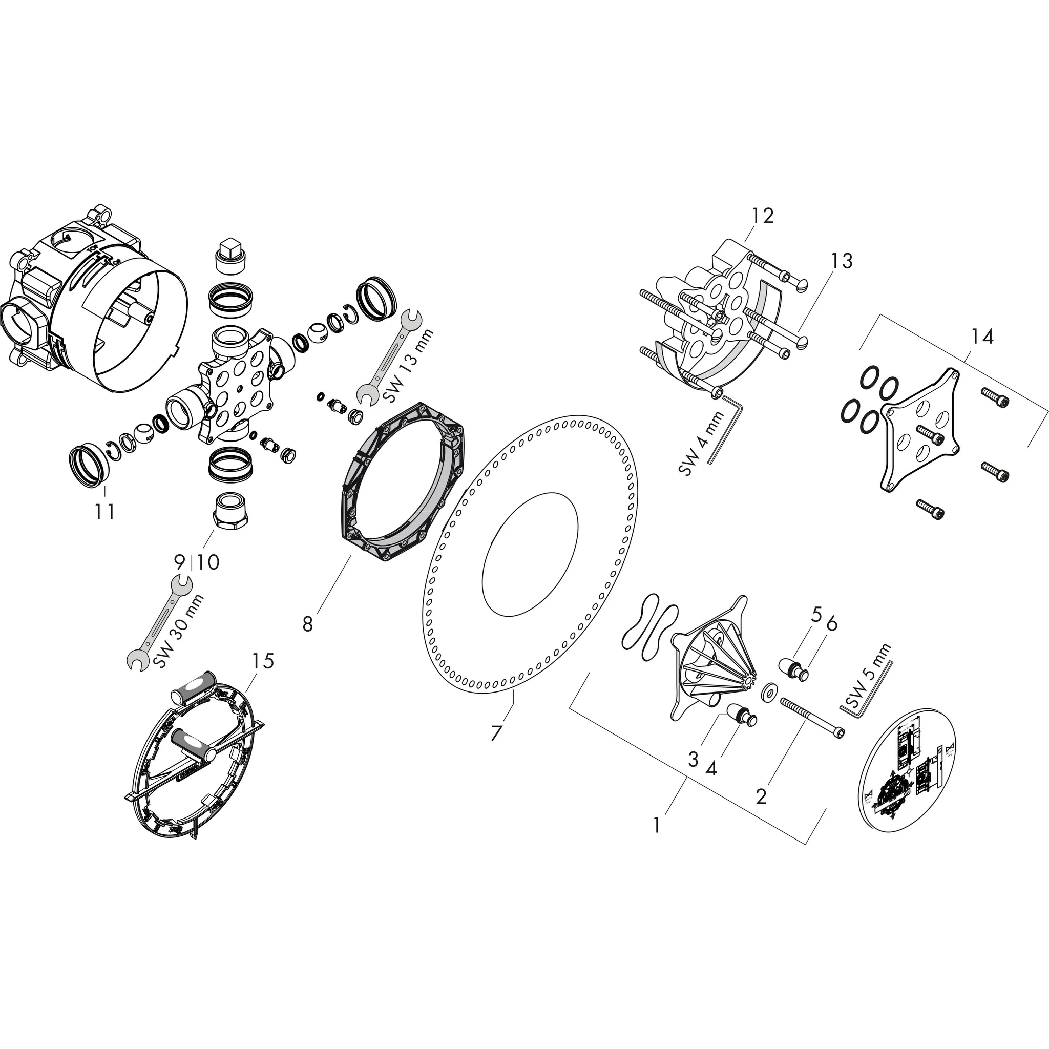 Grundkörper iBox universal Axor mit Vorabsperrung Grundkörper iBox universal Axor mit Vorabsperrung