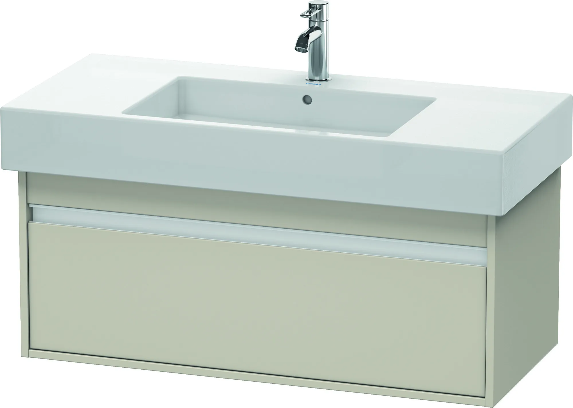 Duravit Waschtischunterschrank wandhängend „Ketho“ 100 × 41 × 45,5 cm Taupe Matt