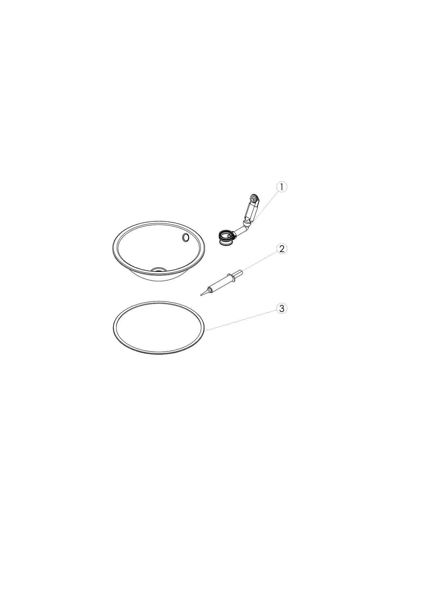 Waschbecken „K-Serie“ 450 × 154 mm mit ProShield Waschbecken „K-Serie“ 450 × 154 mm mit ProShield