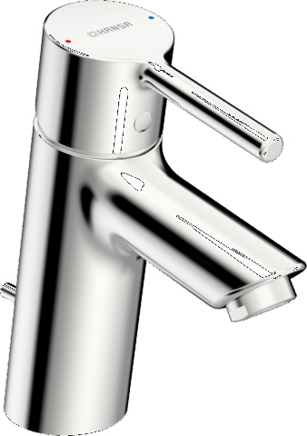 Einhand-Waschtischarmatur mit Zugstange „Vantis“ Ausladung 109 mm in Chrom Einhand-Waschtischarmatur mit Zugstange „Vantis“ Ausladung 109 mm in Chrom
