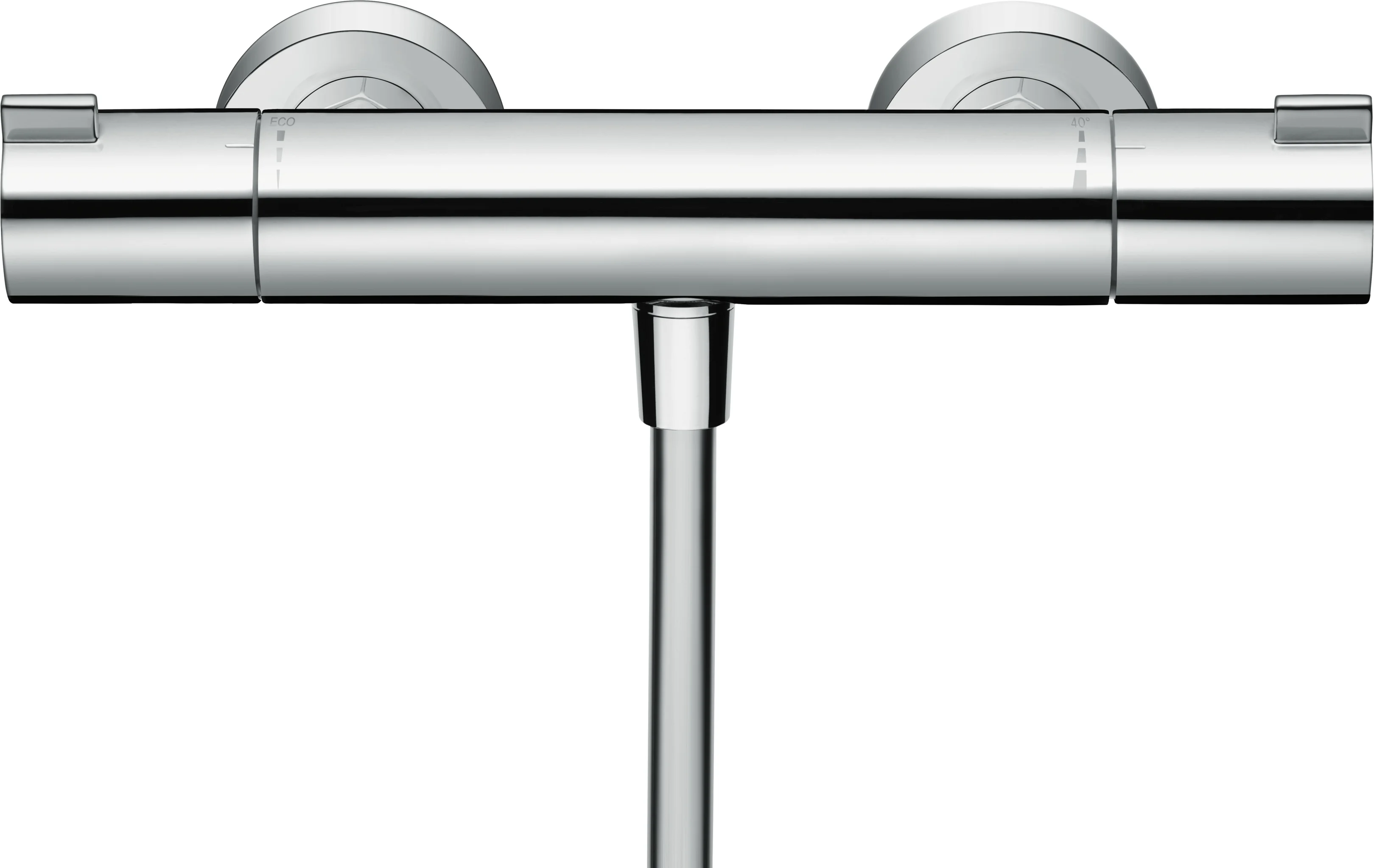 Hansgrohe Ecostat 1001 CL Brausethermostat Aufputz Chrom, DN15, max. Durchfluss 16 l/min bei 3 bar, Temperaturbegrenzung einstellbar, Rückflussverhinderer, für Durchlauferhitzer geeignet