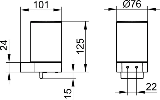 Plan 14951370000 Lotionspender m. Pumpe u. Kunststoff-Einsatz schwarz