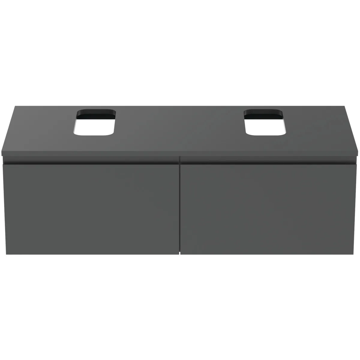 Ideal Standard Waschtischunterschrank Finesse, Anthrazit matt, 1202x505x378 mm, 2 Auszüge mit Softclose-Mechanismus Ideal Standard Waschtischunterschrank Finesse, Anthrazit matt, 1202x505x378 mm, 2 Auszüge mit Softclose-Mechanismus