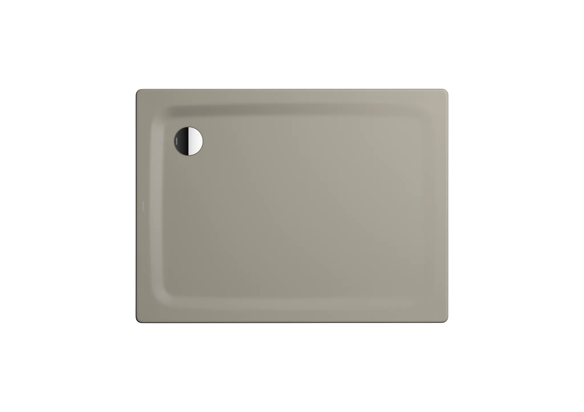 Kaldewei rechteck Duschwanne „Superplan Classic“ 90 × 75 cm ohne Oberflächenbeschichtung, mit Perl-Effekt, in warm grey 50