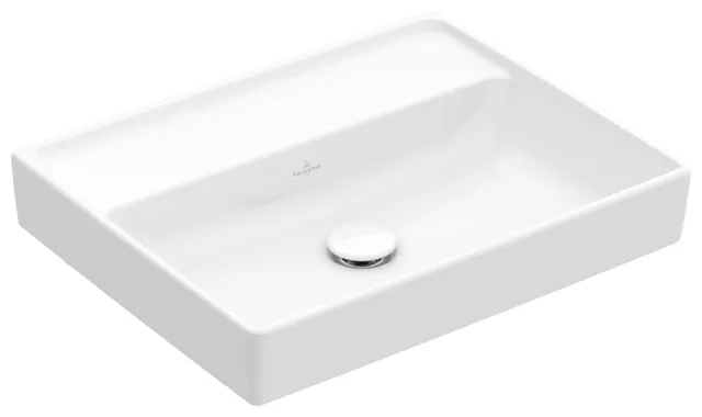 Villeroy & Boch Wandwaschtisch aus TitanCeram „Collaro“ 550 × 440 × 160 mm, ohne Hahnlochbohrung in Weiß Alpin Villeroy & Boch Wandwaschtisch aus TitanCeram „Collaro“ 550 × 440 × 160 mm, ohne Hahnlochbohrung in Weiß Alpin