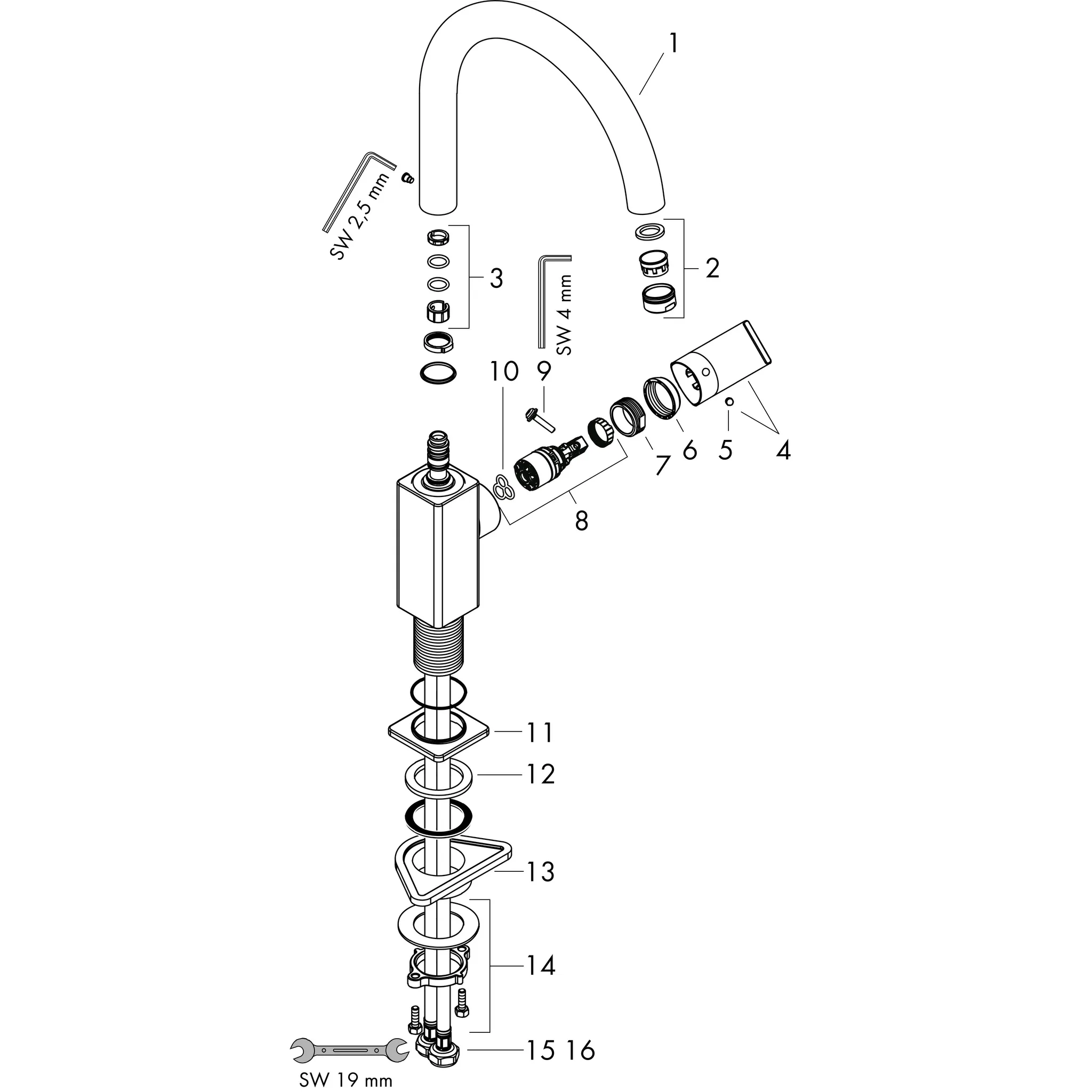 Hansgrohe Vernis Shape M35 Einhebel-Küchenmischer 210, 1jet, Chrom Hansgrohe Vernis Shape M35 Einhebel-Küchenmischer 210, 1jet, Chrom
