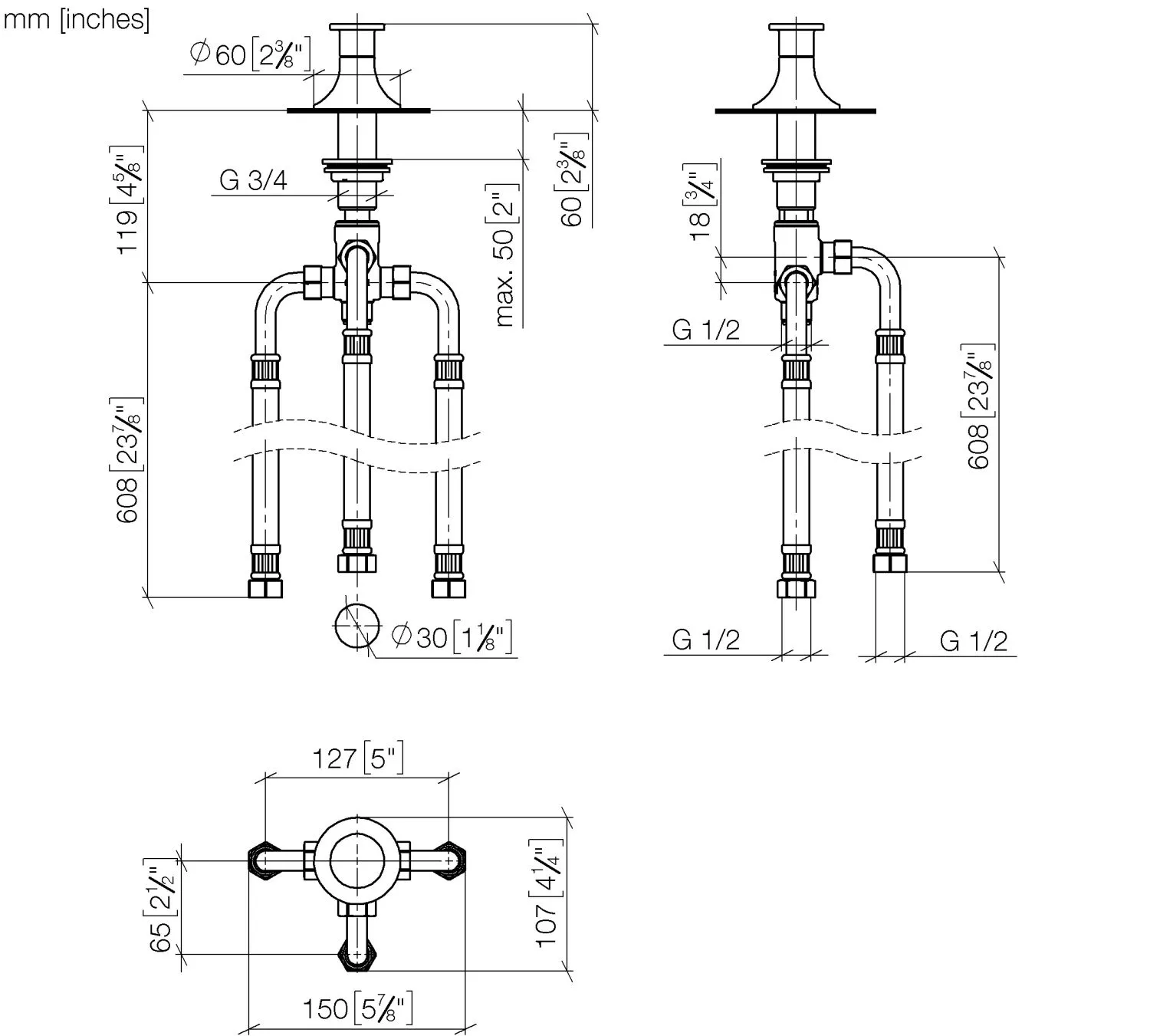 Dornbracht VAIA Zweiwege-Umstellung für Wannenrand- bzw. Fliesenrandmontage Chrom Dornbracht VAIA Zweiwege-Umstellung für Wannenrand- bzw. Fliesenrandmontage Chrom