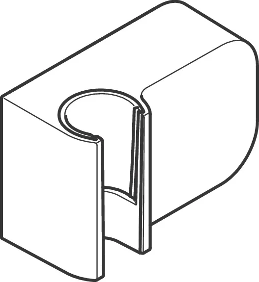 Hansgrohe AXOR One Brausenhalter Porter chrom, Metall, Rückflussverhinderer, Anschluss G 1/2 Hansgrohe AXOR One Brausenhalter Porter chrom, Metall, Rückflussverhinderer, Anschluss G 1/2