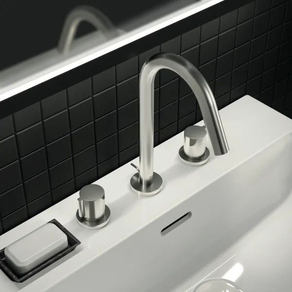 Ideal Standard Waschtischarmatur Joy, 3-Loch, Ausladung 127 mm, Farbe Silver Storm Ideal Standard Waschtischarmatur Joy, 3-Loch, Ausladung 127 mm, Farbe Silver Storm