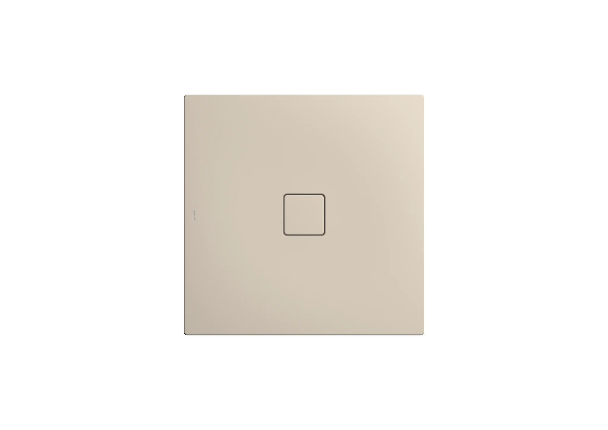 Kaldewei CONOFLAT Duschfläche, quadratisch, 1000x1000 mm, warm beige 20, Secure Plus, bodengleich, 23 mm tief
