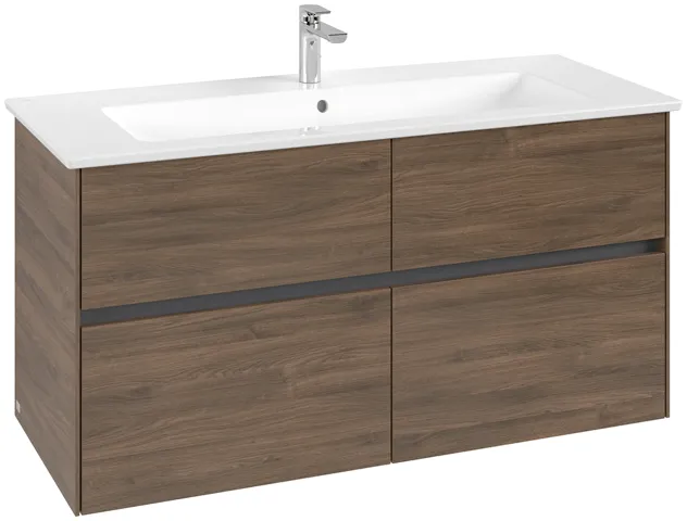 Villeroy & Boch Waschtischunterschrank „Collaro“ 1161 × 610 × 480 mm Arizona Oak, ohne Beleuchtung, für Becken mittig Villeroy & Boch Waschtischunterschrank „Collaro“ 1161 × 610 × 480 mm Arizona Oak, ohne Beleuchtung, für Becken mittig