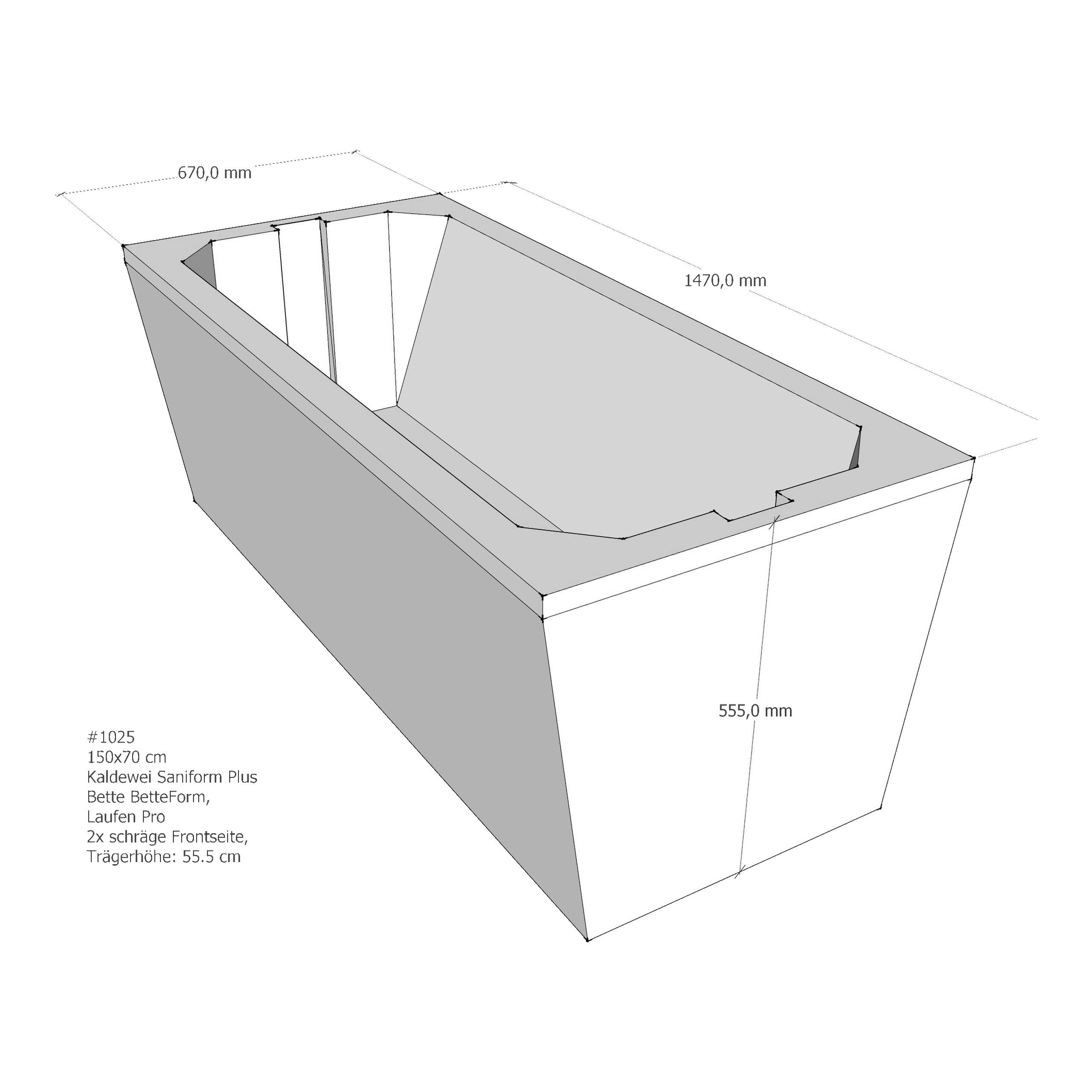 Badewannenträger für Wannenträger Bette Betteform, Kaldewei Saniform Plus, Laufen Pro 150x70x cm 150 × 70 cm Badewannenträger für Wannenträger Bette Betteform, Kaldewei Saniform Plus, Laufen Pro 150x70x cm 150 × 70 cm