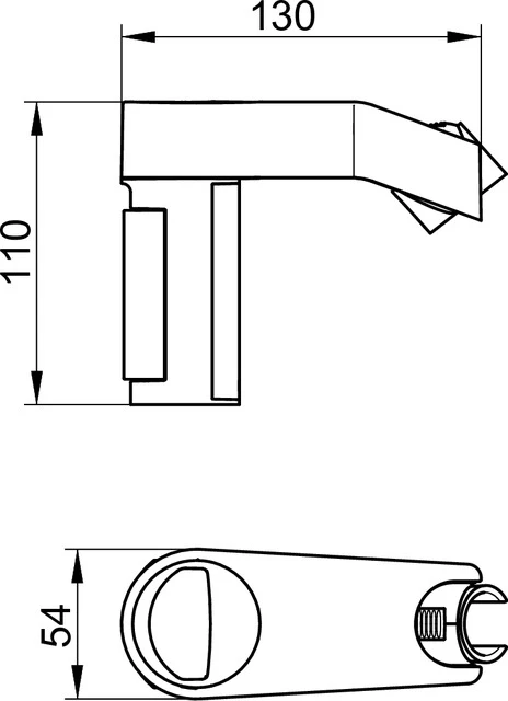 AXESS 35010010100 Brausehalter höhenverstellbar verchromt