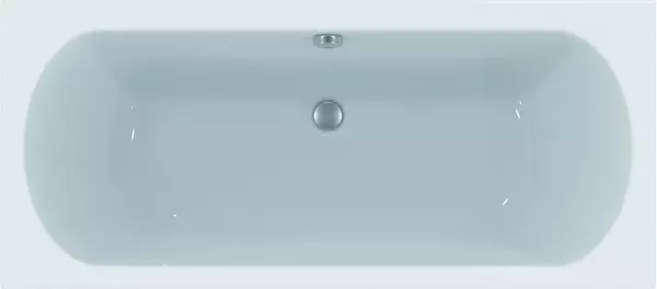 Badundu Badewanne rechteck 1700 × 750 mm, Mittelablauf