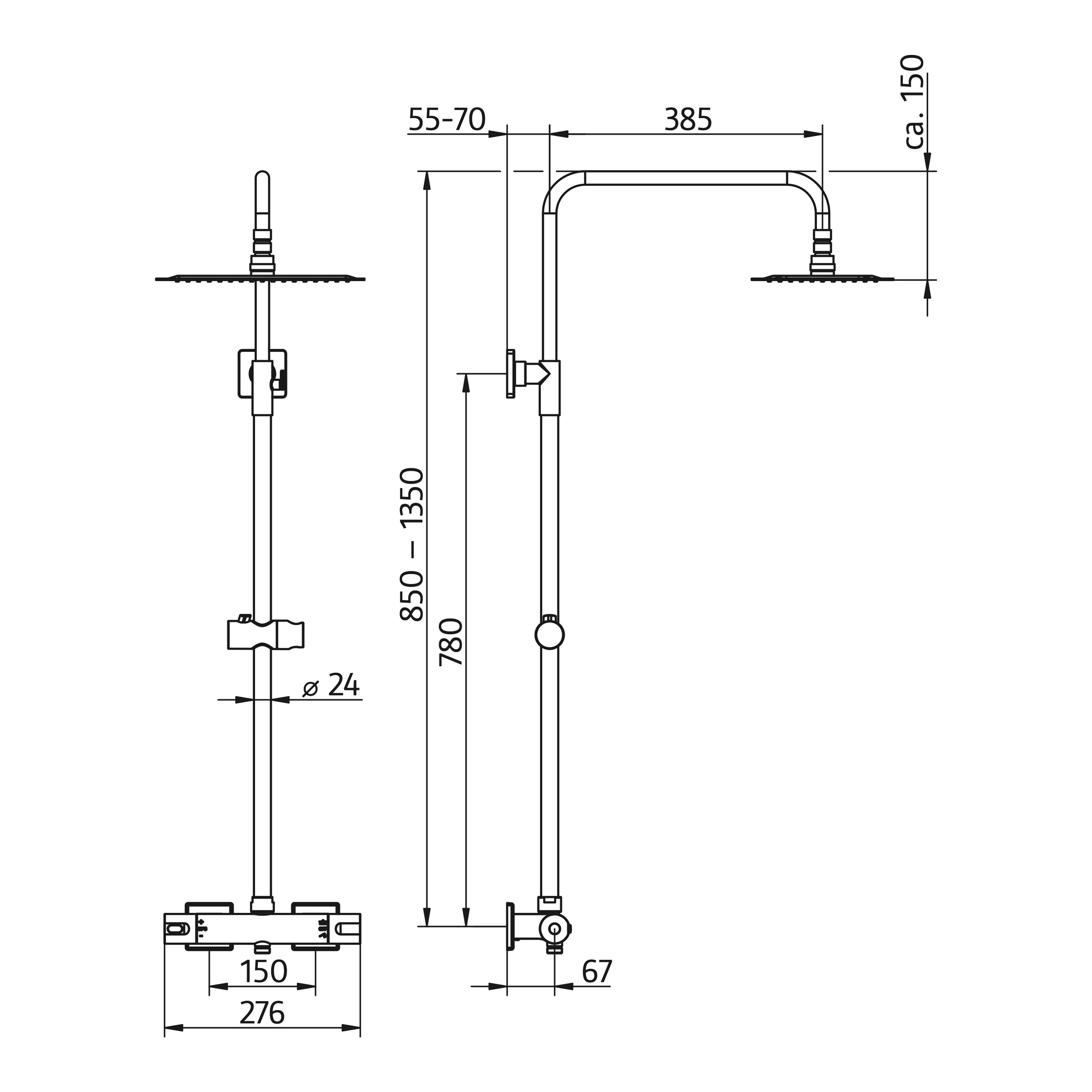 HSK gerahmte Schiebetür 3-teilig „Favorit“ Glas Chinchilla, Profile Weiß, H: 1850 mm HSK gerahmte Schiebetür 3-teilig „Favorit“ Glas Chinchilla, Profile Weiß, H: 1850 mm