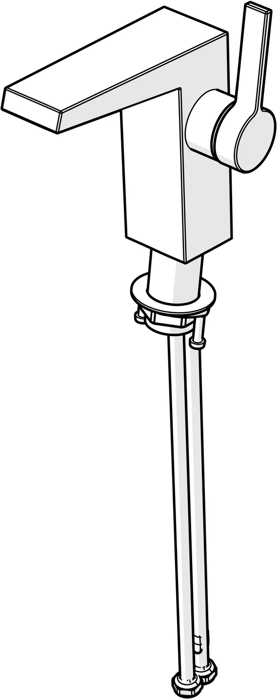 HansaLOFT Waschtischarmatur HansaLOFT 5752 Ausladung 146 mm DN15 Chrom