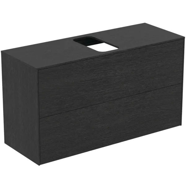 Ideal Standard Waschtischunterschrank „Conca“ 100,2 × 55 × 37,3 cm Eiche geflammt Furnier Ideal Standard Waschtischunterschrank „Conca“ 100,2 × 55 × 37,3 cm Eiche geflammt Furnier