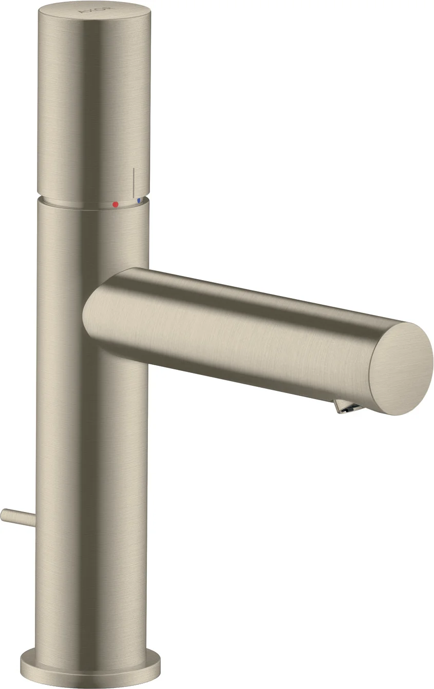 Hansgrohe AXOR Uno Einhebel-Waschtischmischer 110 mit Zerogriff, Edelstahl Optic, Ausladung 123 mm, Auslaufhöhe 109 mm