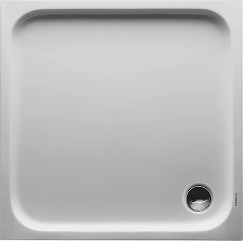 Duravit quadrat Duschwanne „D-Code“ 100 × 100 cm mit Antislip, ohne Oberflächenveredelung, in Weiß